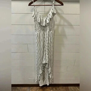 EXPRESS white striped dress- small petite